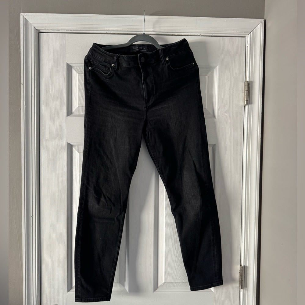AllSaints Black Denim Jeans